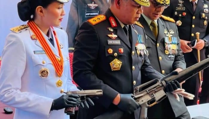 16 Senpi Ilegal Diserahkan Warga Halut ke Polisi, Gubernur Maluku Utara Apresiasi