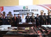 Polisi Amankan 16 Senpi Ilegal dari Warga Halmahera Utara, Cegah Konflik dan Jaga Keamanan Maluku Utara
