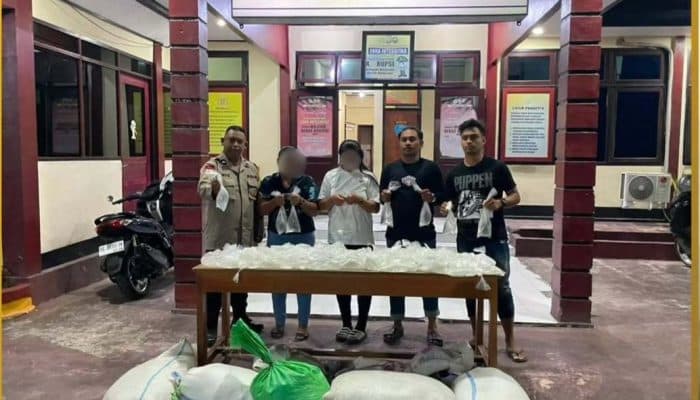500 Kantong Cap Tikus Diamankan, Dua Orang Diserahkan ke Polsek Oba Utara