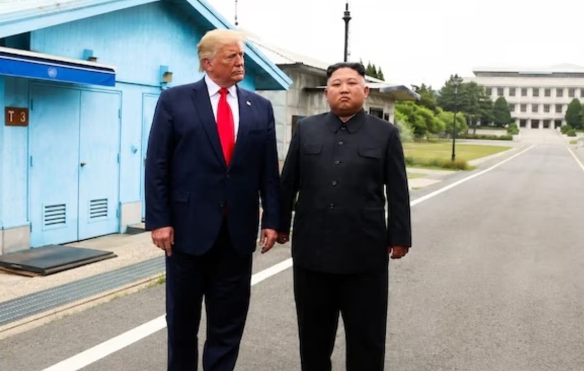 Presiden Amerika Serikat Donald Trump dan Presiden Korea Selatan Lee Jae Myung.