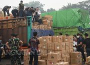 TNI AL Amankan 23,68 Juta Batang Rokok Ilegal dari 5 Truk di Pontianak