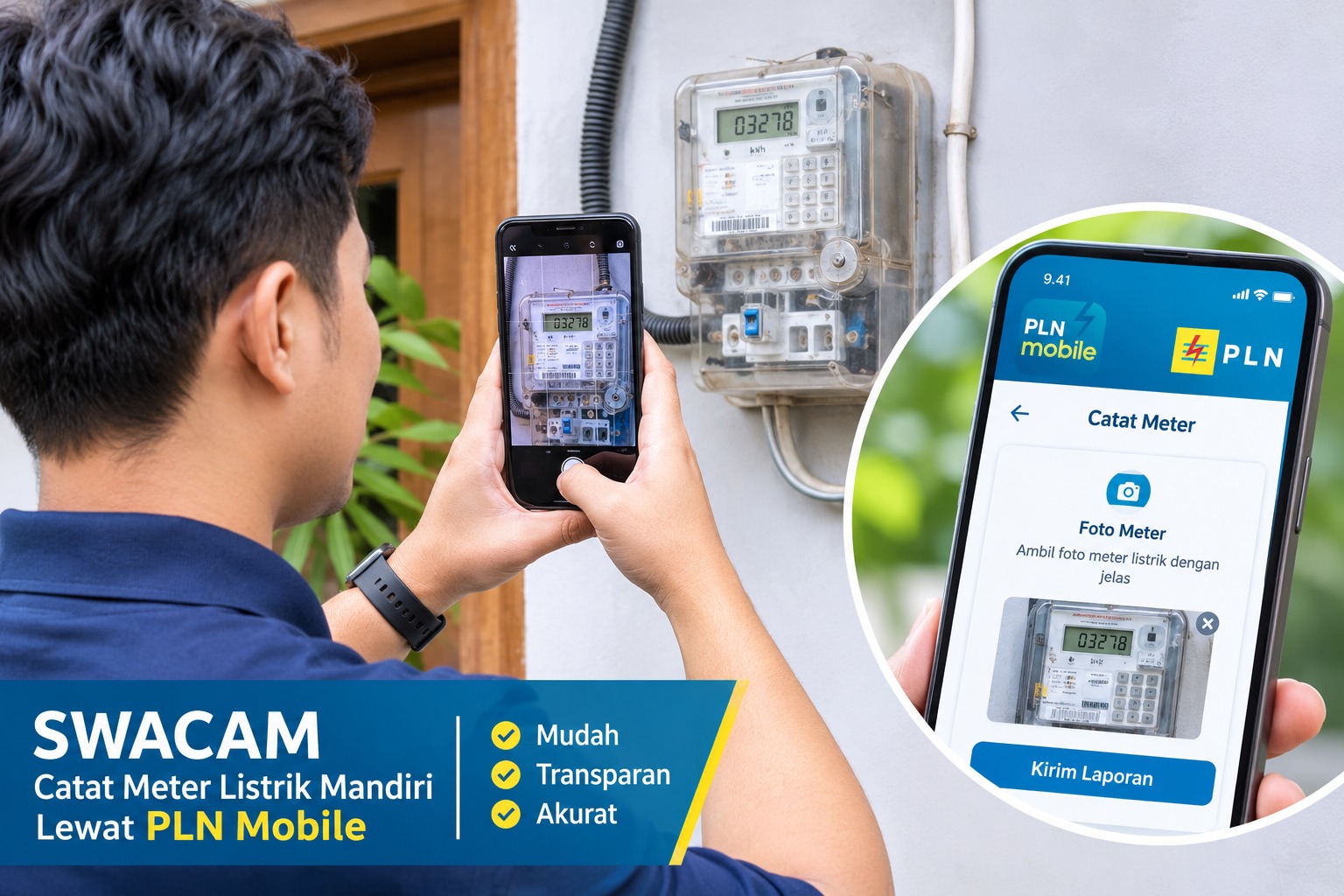 PLN UP3 Bogor mengajak pelanggan menggunakan fitur SWACAM PLN Mobile untuk mencatat meter listrik