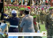 Presiden Prabowo Pimpin Upacara HUT Ke-81 TNI di Cilangkap
